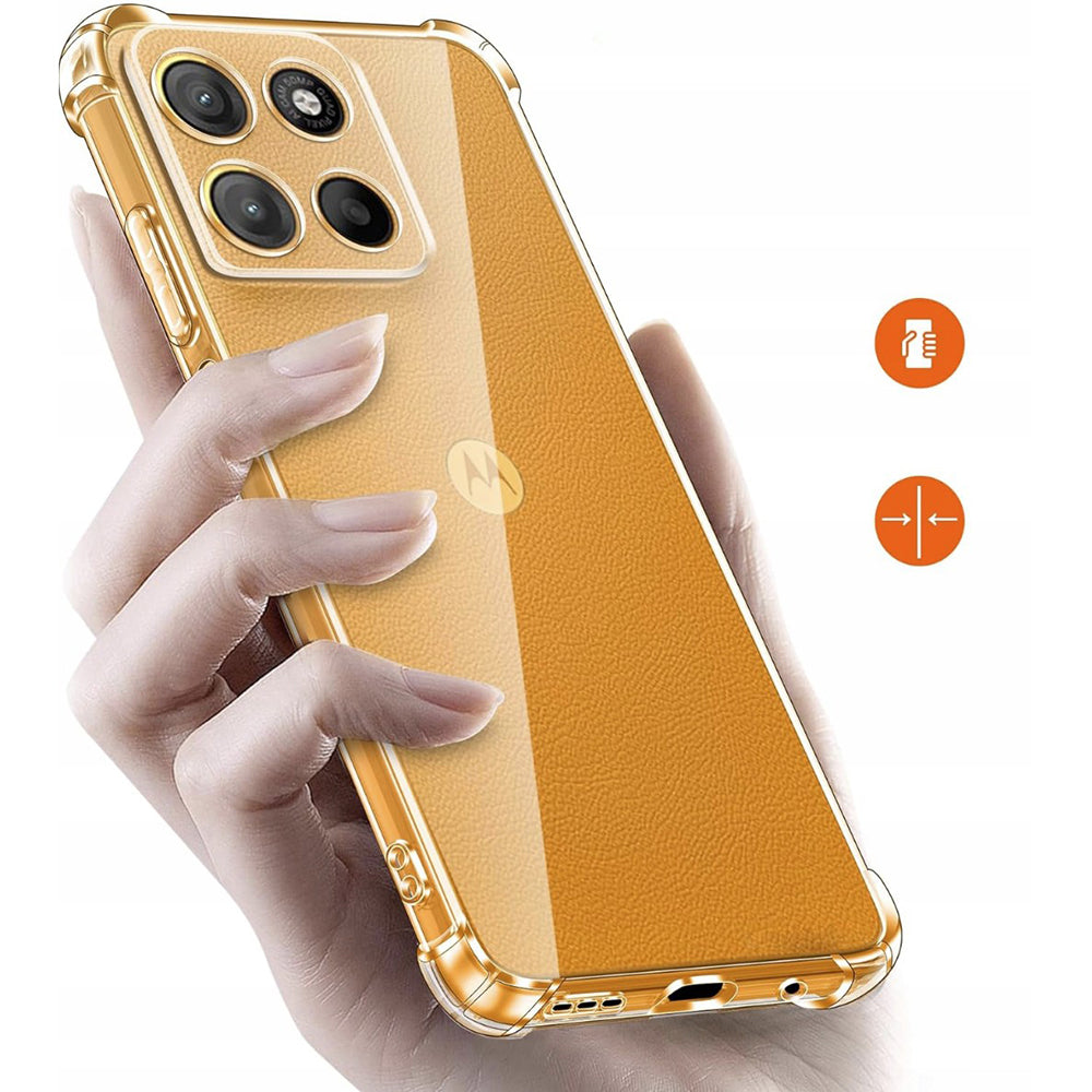 Techsuit - Shockproof Clear Silicone - Motorola Moto G15 / G15 Power - Clear