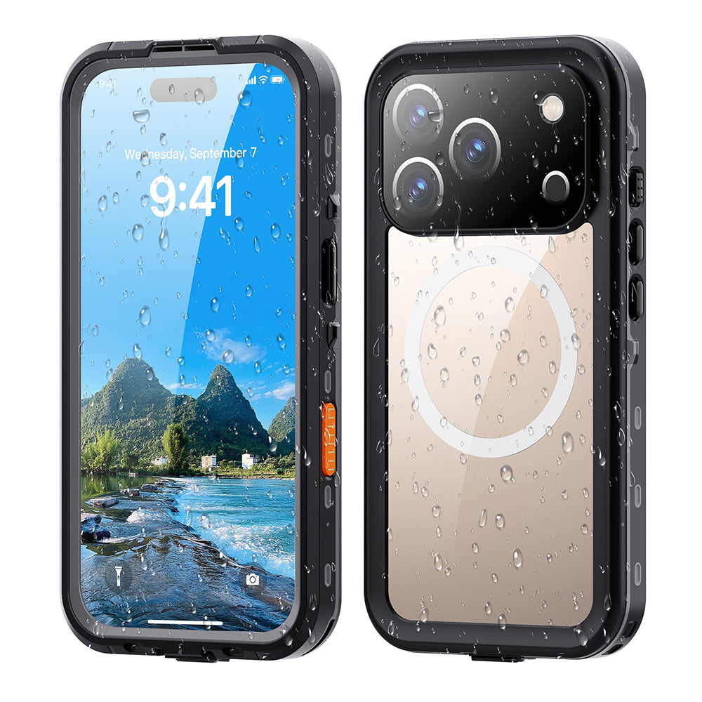 ShellBox - Waterproof IP68 Case - iPhone 17 Pro - Black