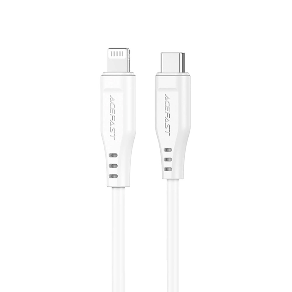 Acefast - Data Cable (C3-01) - Type-C to Lightning, 30W, 3A, Fast Charging, 1.2m - White