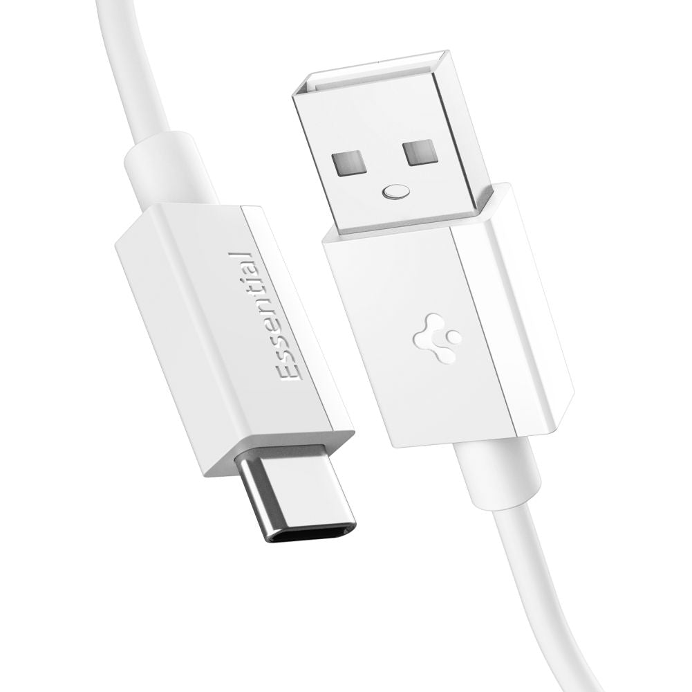 Spigen - Data Cable Essential (EB6010AC) - Fast Charging, USB to Type-C, 60W, 480Mbps, 1m - White