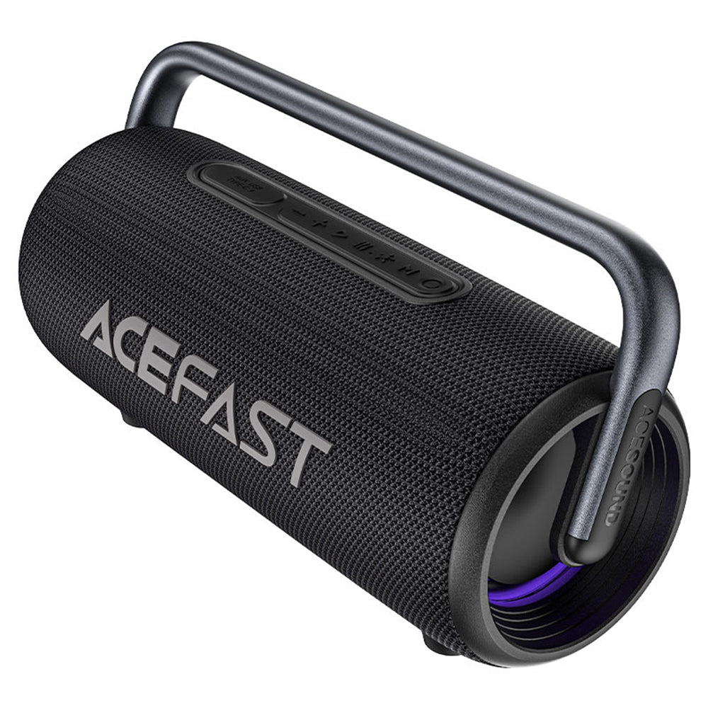 Acefast - Wireless Speaker (K2 Pro) - Bluetooth 5.3, AUX, TF, RGB, Hands-free Call, 4x Speakers, 2x Bass, IPX5, 9600mAh - Black