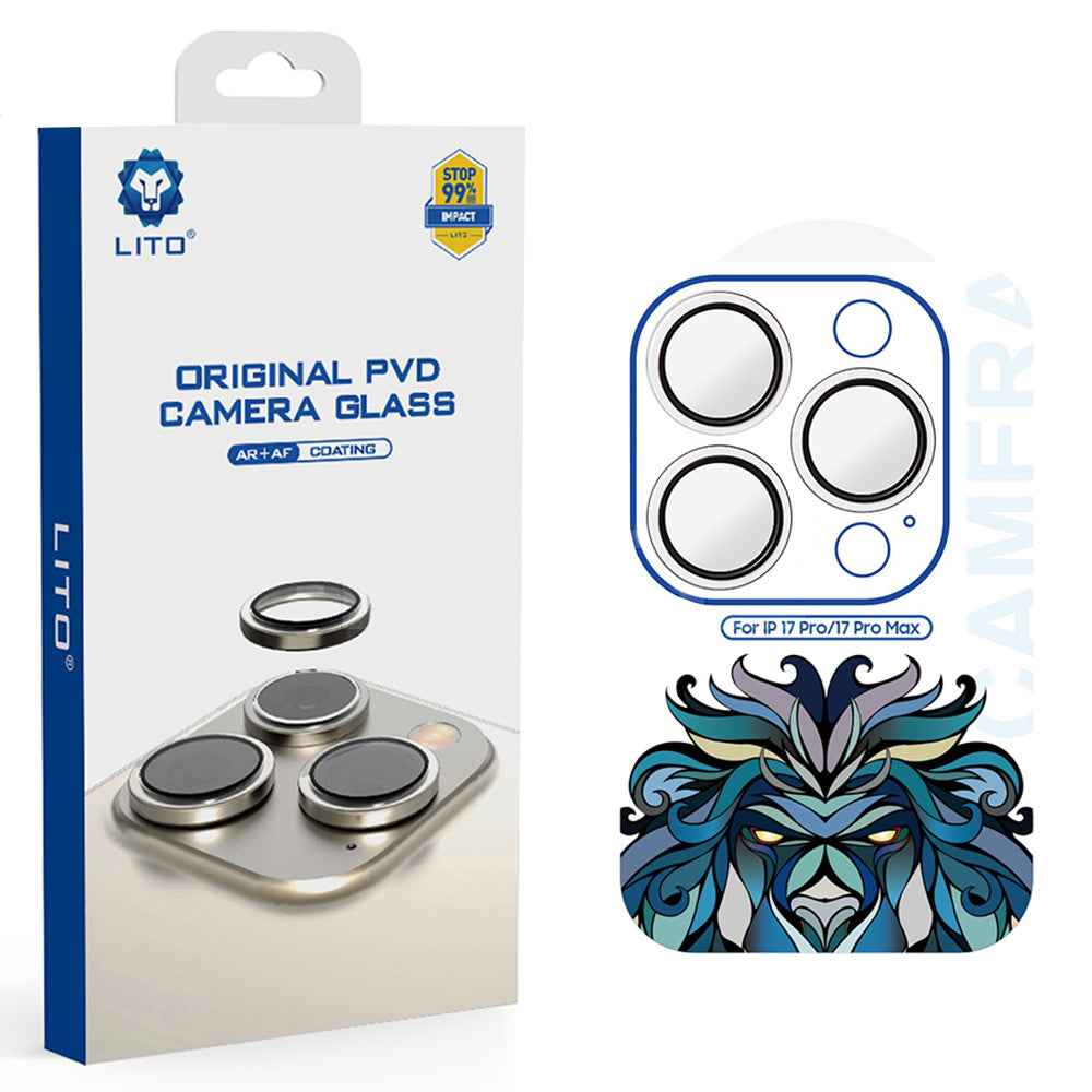 Lito - Titanium AR Camera Glass - iPhone 17 Pro / iPhone 17 Pro Max - Silver