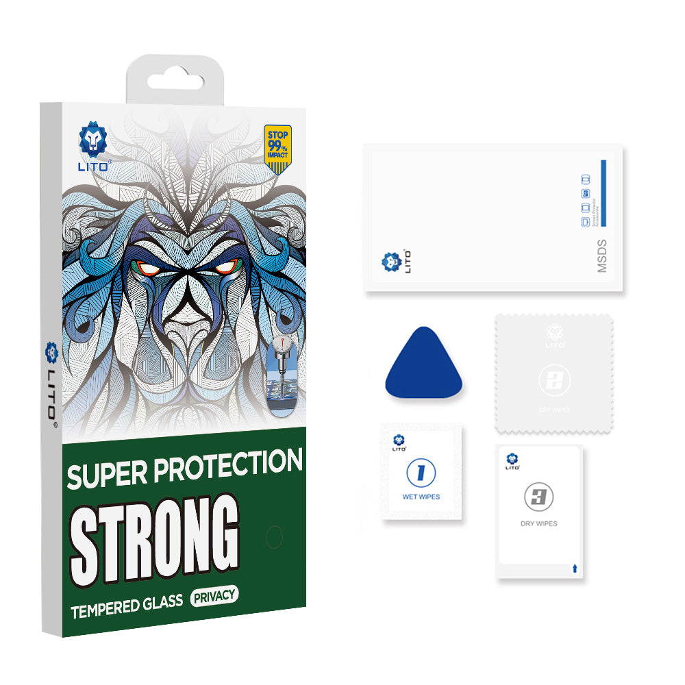 Lito - D+ Max Strong Privacy - iPhone 17 / iPhone 16 Pro - Black