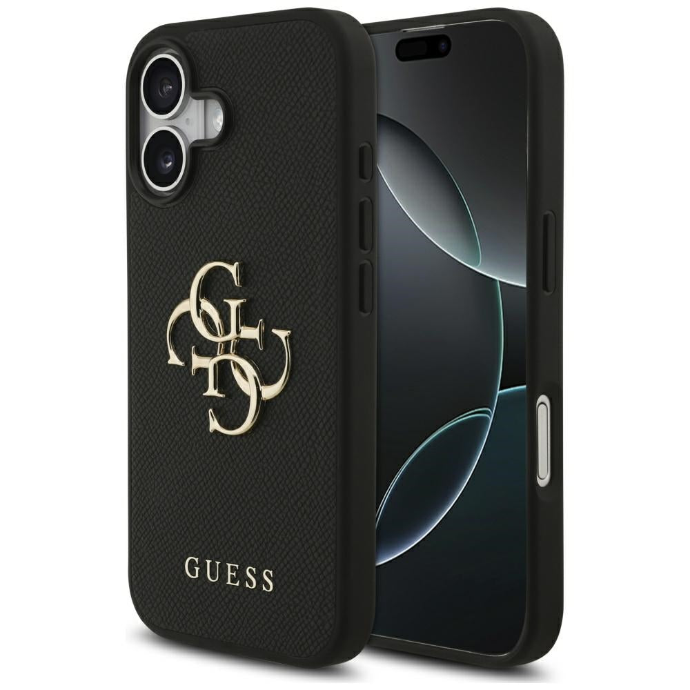 Guess - Hardcase 4G Grained Big and Classic Logo (GUHCP17SPGT4MBK) - iPhone 17 - Black