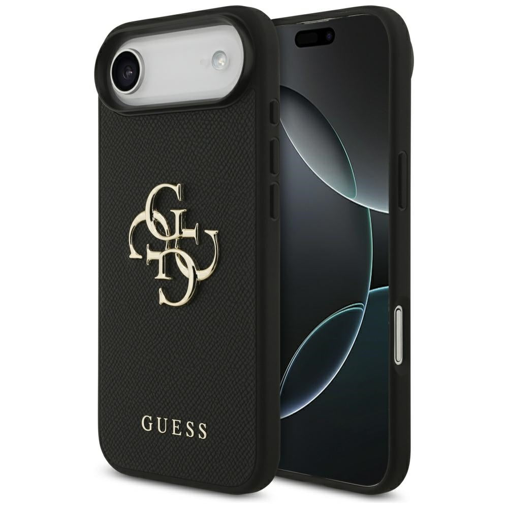 Guess - Hardcase 4G Grained Big and Classic Logo (GUHCP17MPGT4MBK) - iPhone 17 Air - Black