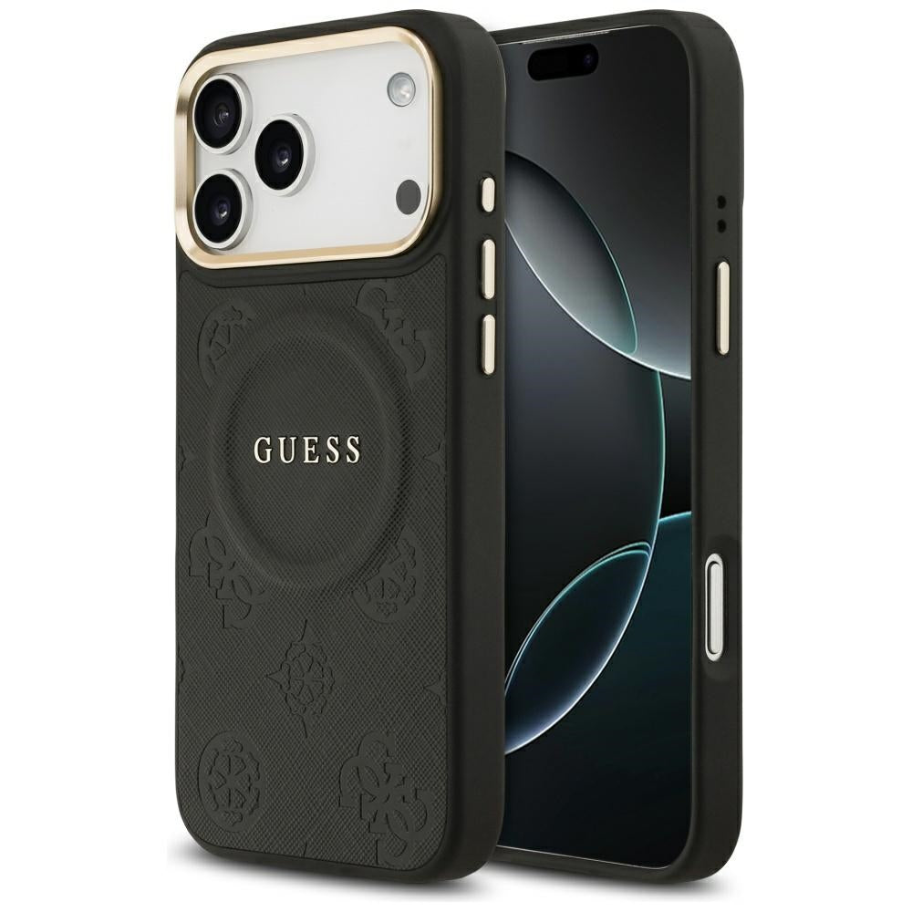 Guess - Peony Hot Stamp MagSafe (GUHMP17XPSAMSECK) - iPhone 17 Pro Max - Black