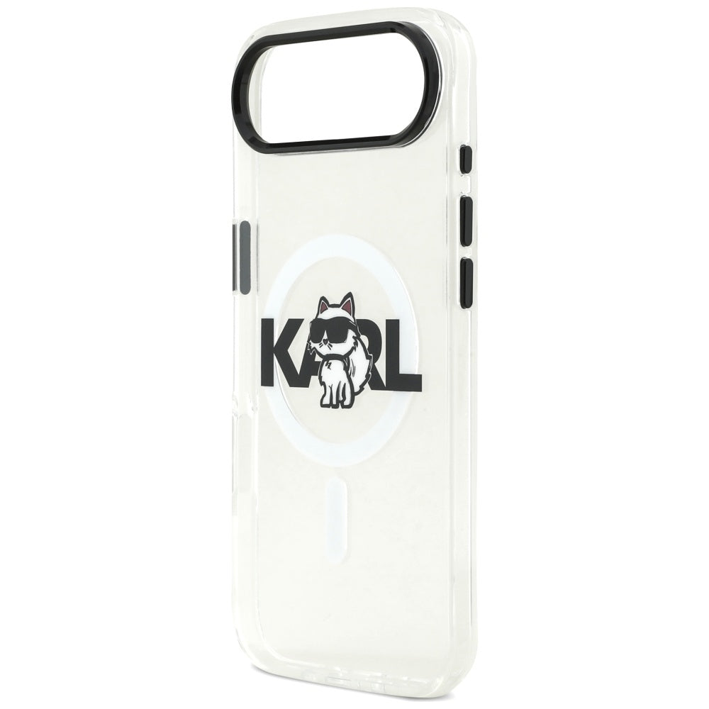 Karl Lagerfeld - IML Choupette Sketch Logo MagSafe (KLHMP17MHGCHGKBT) - iPhone 17 Air - Clear