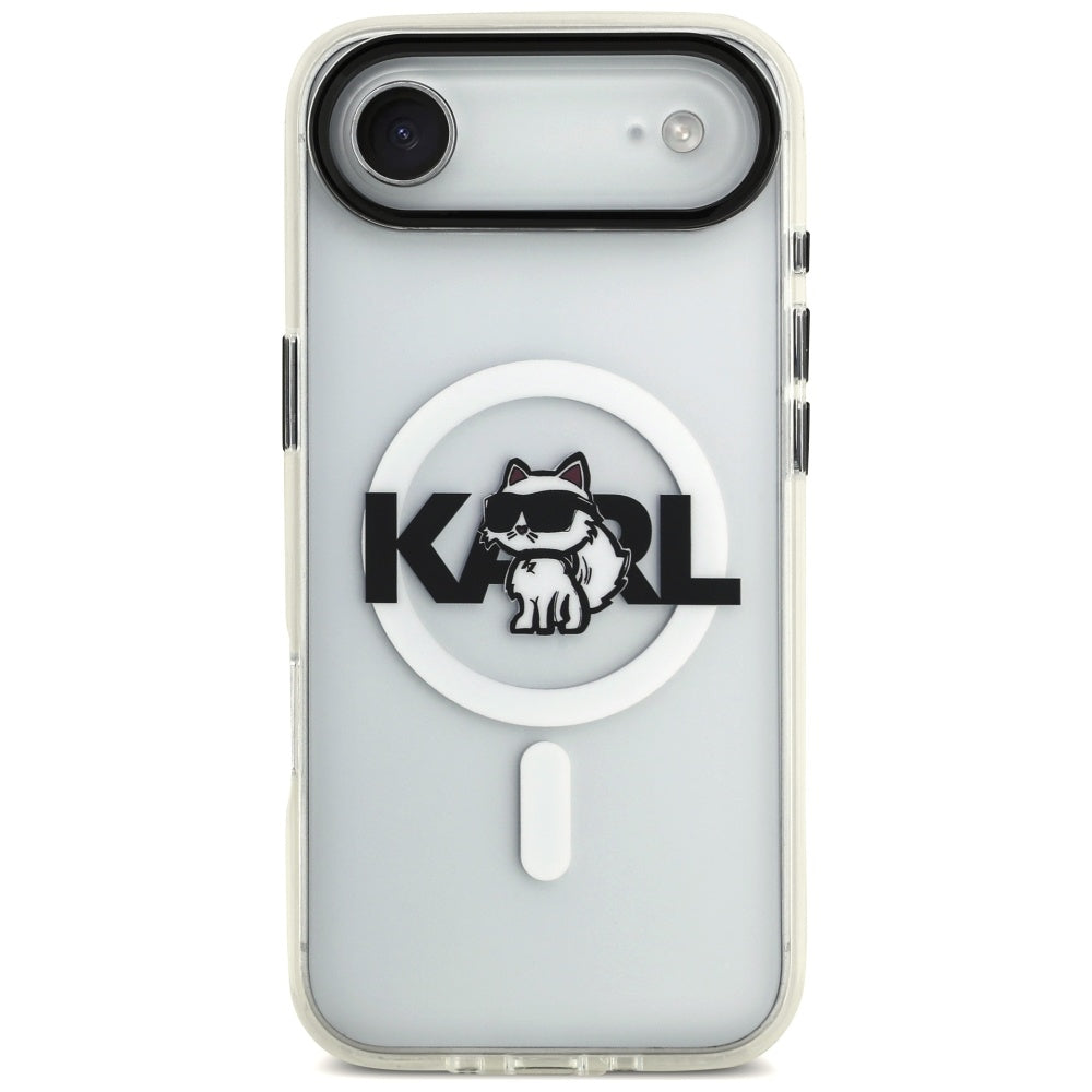 Karl Lagerfeld - IML Choupette Sketch Logo MagSafe (KLHMP17MHGCHGKBT) - iPhone 17 Air - Clear
