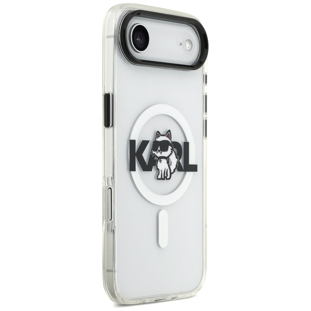 Karl Lagerfeld - IML Choupette Sketch Logo MagSafe (KLHMP17MHGCHGKBT) - iPhone 17 Air - Clear