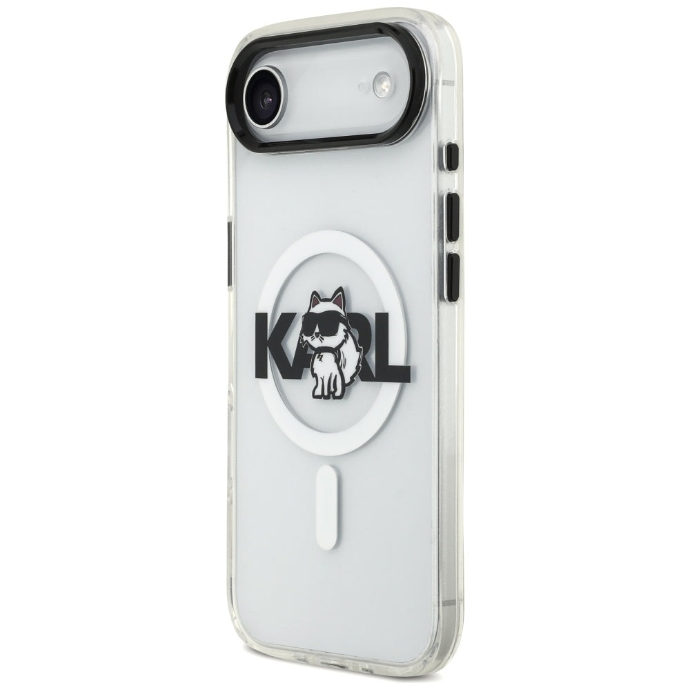 Karl Lagerfeld - IML Choupette Sketch Logo MagSafe (KLHMP17MHGCHGKBT) - iPhone 17 Air - Clear