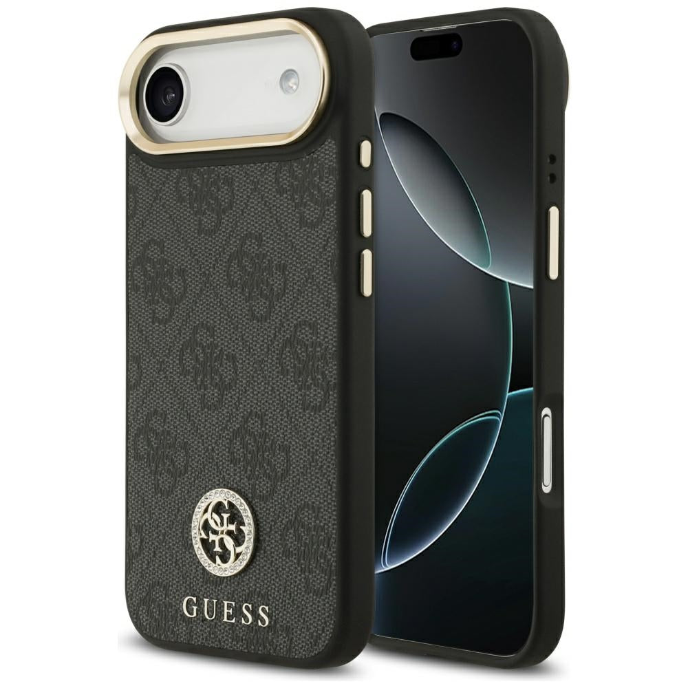 Guess - Hardcase 4G Strass Logo MagSafe (GUHMP17MP4GRMDEK) - iPhone 17 Air - Black
