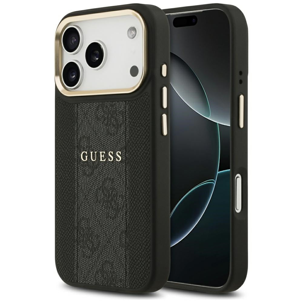 Guess - Hardcase 4G Stripe MagSafe (GUHMP17XPG4SEMCK) - iPhone 17 Pro Max - Black