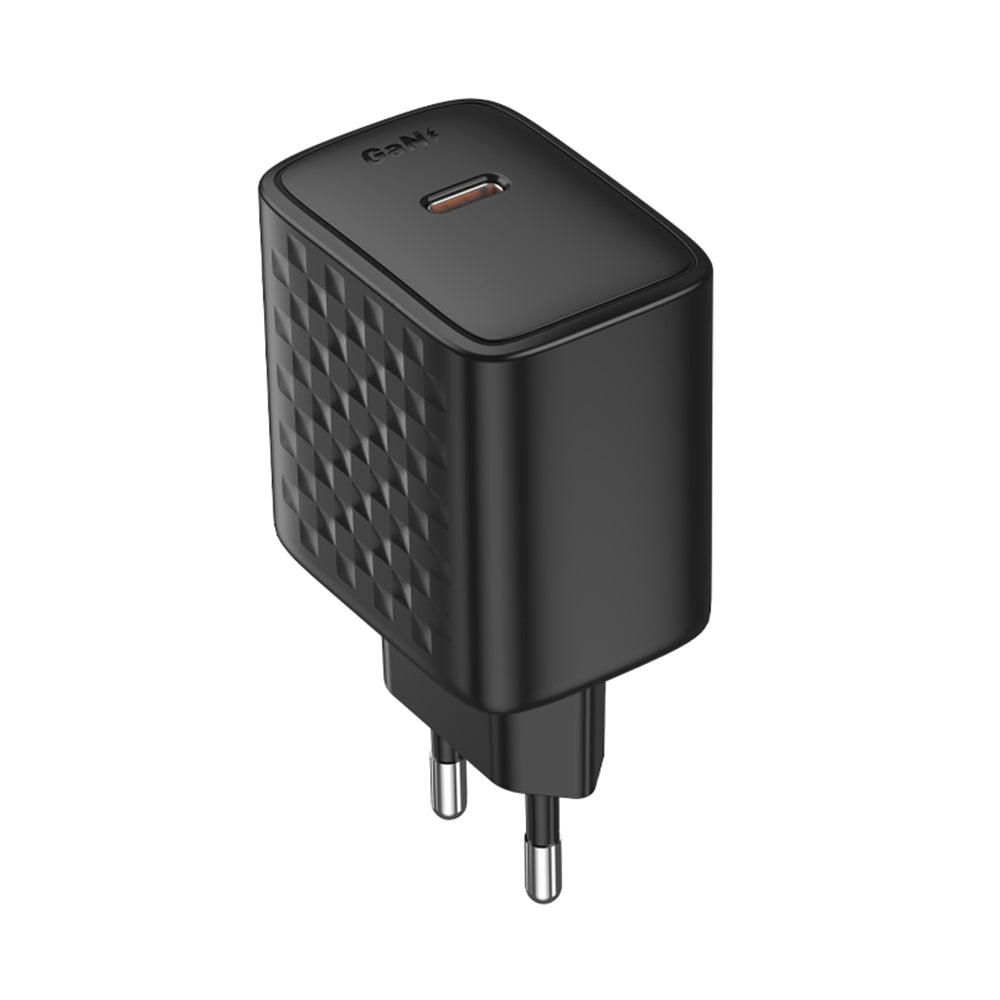 Lito - Wall Charger (LC20) - Type-C Output, PD45W, GaN, PC Fireproof, EU Plug - Black