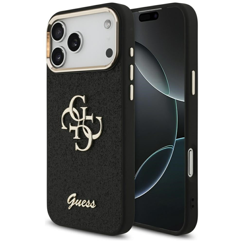 Guess - Fixed Glitter Big 4G Metal Frame (GUHCP17XHG4SGCK) - iPhone 17 Pro Max - Black