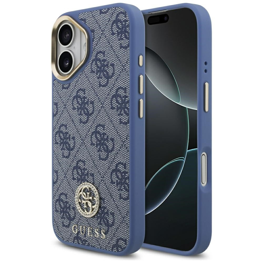 Guess - Hardcase 4G Strass Logo (GUHMP17SP4GRMDEB) - iPhone 17 - Blue
