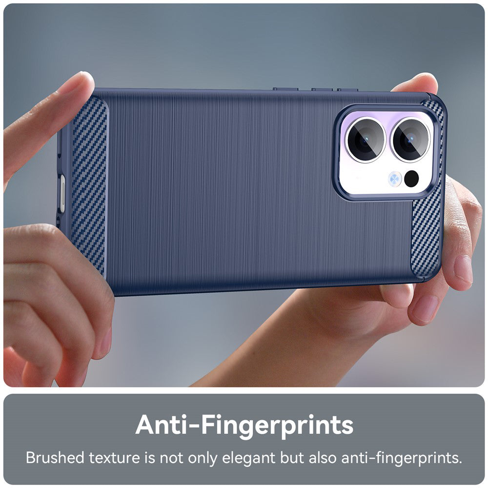 Techsuit - Carbon Silicone - Oppo Reno13 F 4G / Reno13 F 5G / Reno13 FS 5G - Blue