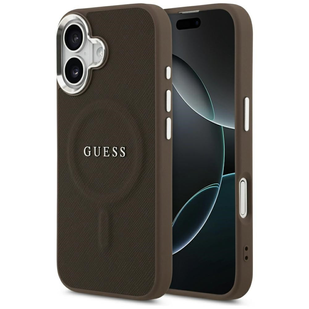 Guess - Hardcase Classic Logo MagSafe (GUHMP17SPSAREGSW) - iPhone 17 - Brown