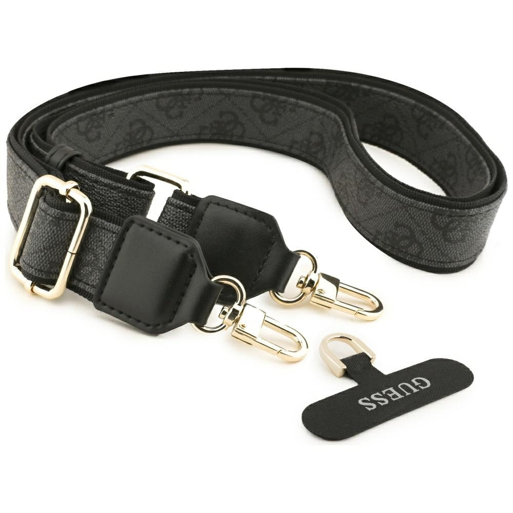 Guess - 4G Strass Logo with Big Strap Metal Button MagSafe (GUHMP17XP4G4DCSK) - iPhone 17 Pro Max - Black