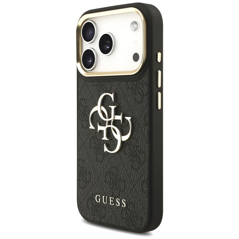 Guess - Big 4G Classic Logo with Big Strap Metal Buttons (GUHCP17LP4G4BCSK) - iPhone 17 Pro - Black