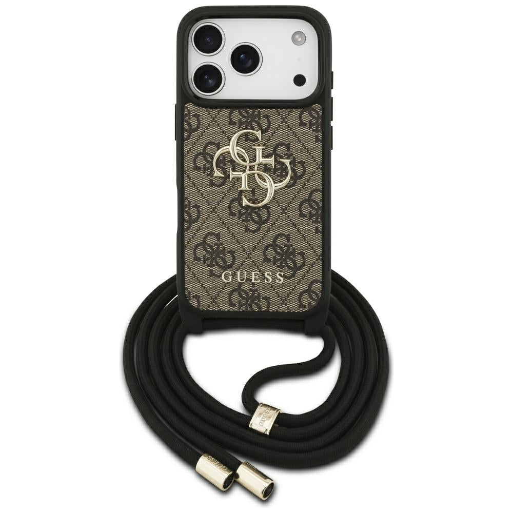 Guess - Crossbody Cord 4G Big Logo (GUHCP17LP4GMGCRW) - iPhone 17 Pro - Brown