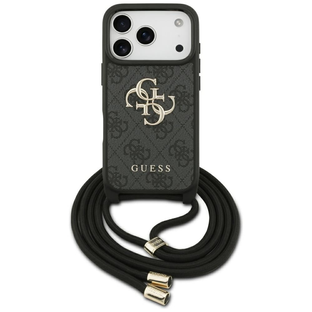 Guess - Crossbody Cord 4G Big Logo (GUHCP17LP4GMGCRK) - iPhone 17 Pro - Black