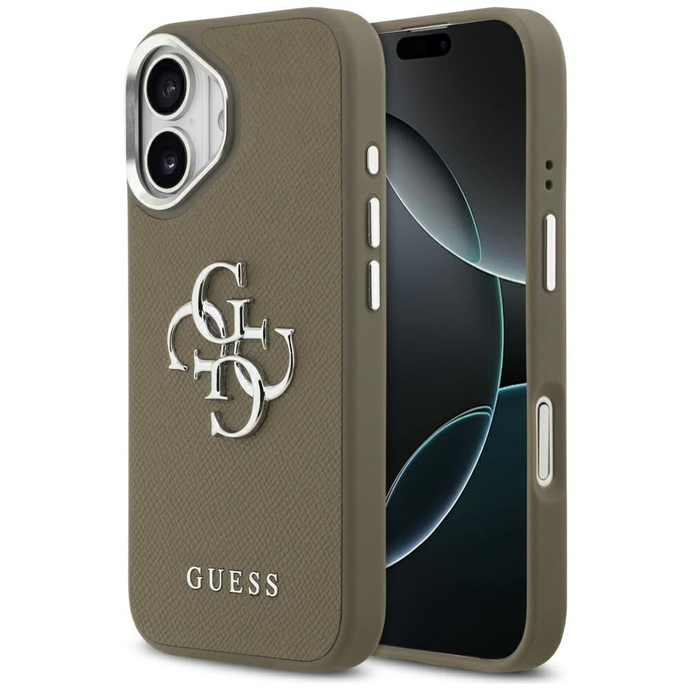 Guess - Hardcase Grained Big 4G Classic Logo (GUHCP17SPG4SMCEW) - iPhone 17 - Brown