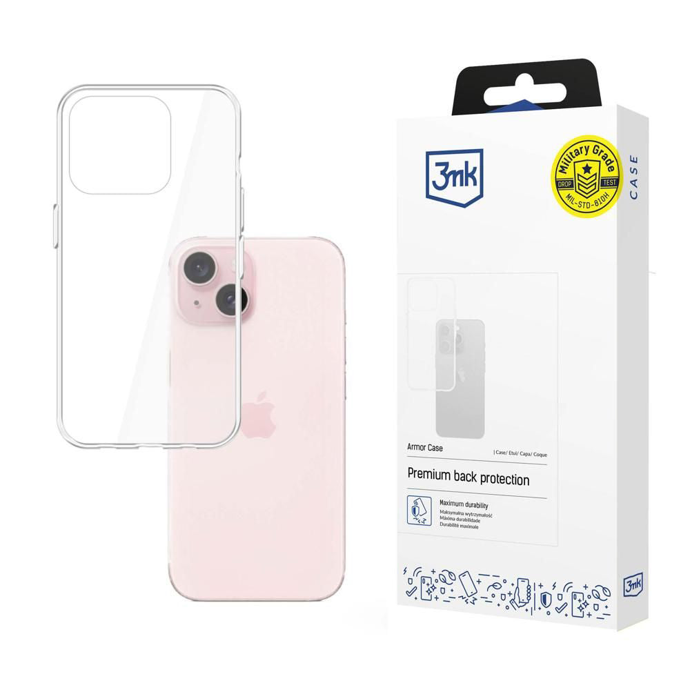 3mk - Armor Case - iPhone 15 - Transparent
