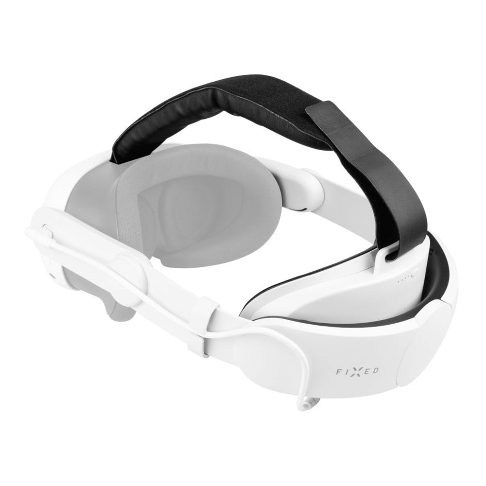 Fixed - VR Power Headstrap (FIXMQ-PHS-WH) - for Meta Quest 3/3S, 6000mAh, Adjustable, LED Indicator, Soft Padding - White