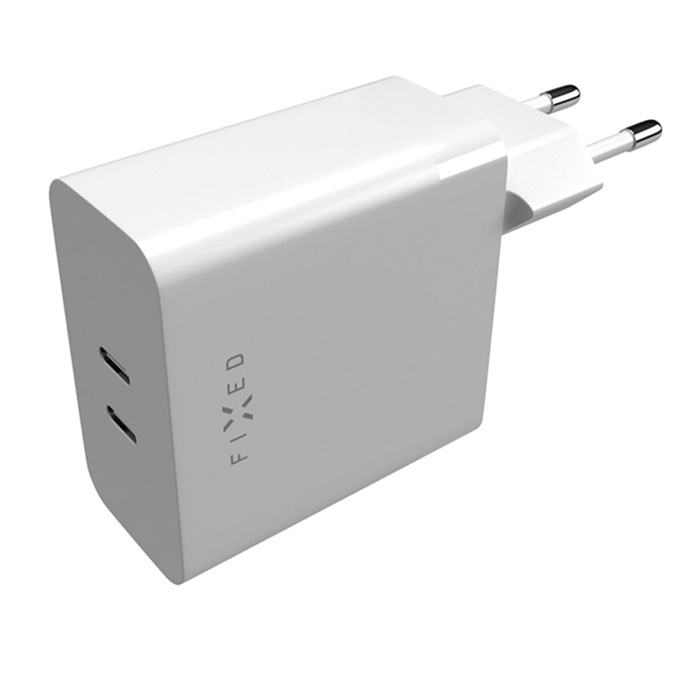 Fixed - Wall Charger (FIXC65-2C-WH) - Super Fast Charging, 2x Type-C, Power Delivery 3.0, 65W - White