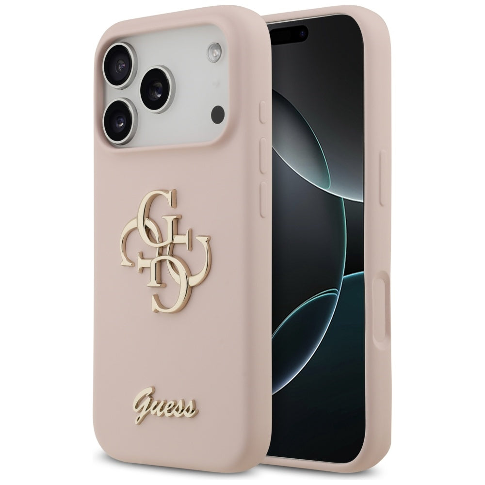 Guess - Silicone Big 4G Script (GUHCP17LSC4GSMP) - iPhone 17 Pro - Light Pink