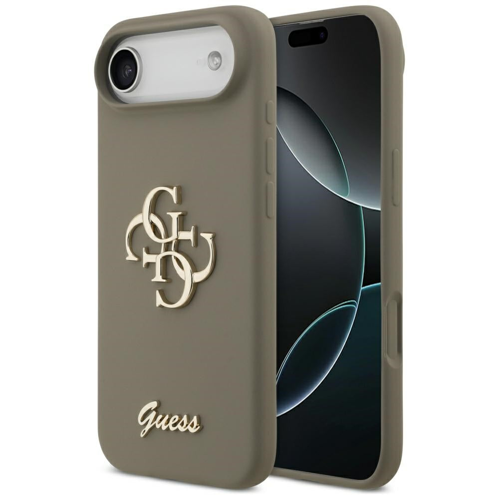 Guess - Silicone Big 4G Script (GUHCP17MSC4GSMW) - iPhone 17 Air - Brown
