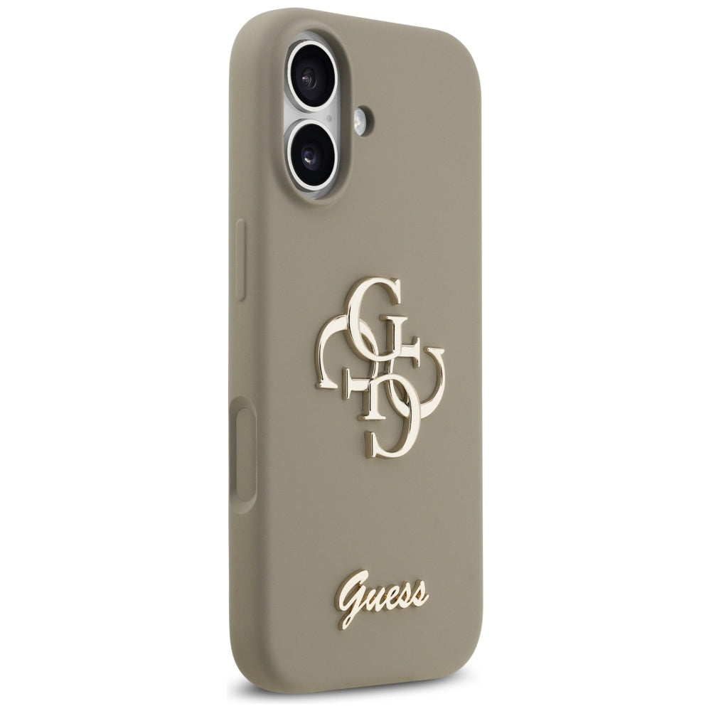 Guess - Silicone Big 4G Script (GUHCP17SSC4GSMW) - iPhone 17 - Brown