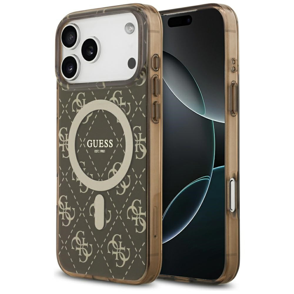 Guess - IML 4G Background MagSafe (GUHMP17XH4DTEW) - iPhone 17 Pro Max - Brown