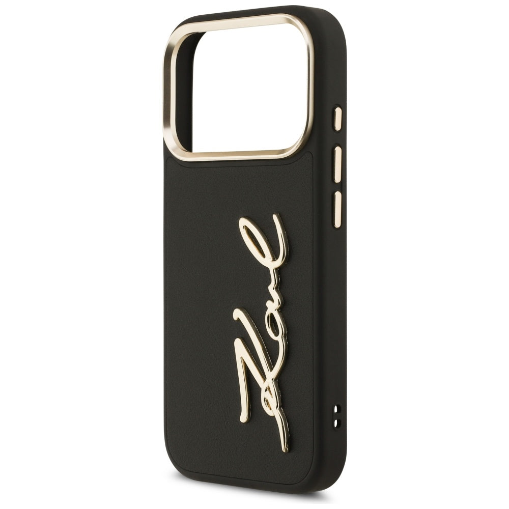 Karl Lagerfeld - Hardcase Script Logo (KLHCP17LPSKMGVK) - iPhone 17 Pro - Black