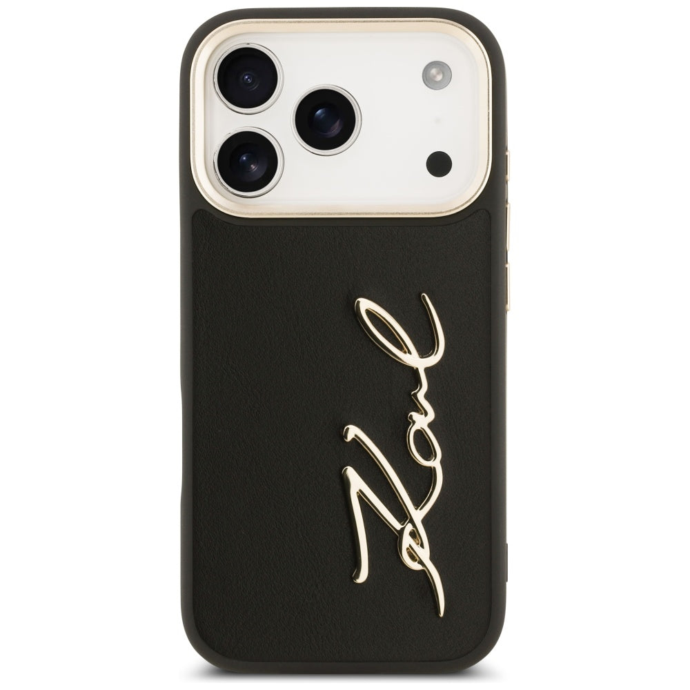 Karl Lagerfeld - Hardcase Script Logo (KLHCP17LPSKMGVK) - iPhone 17 Pro - Black