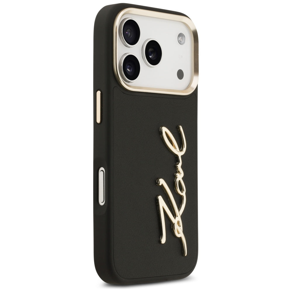 Karl Lagerfeld - Hardcase Script Logo (KLHCP17LPSKMGVK) - iPhone 17 Pro - Black