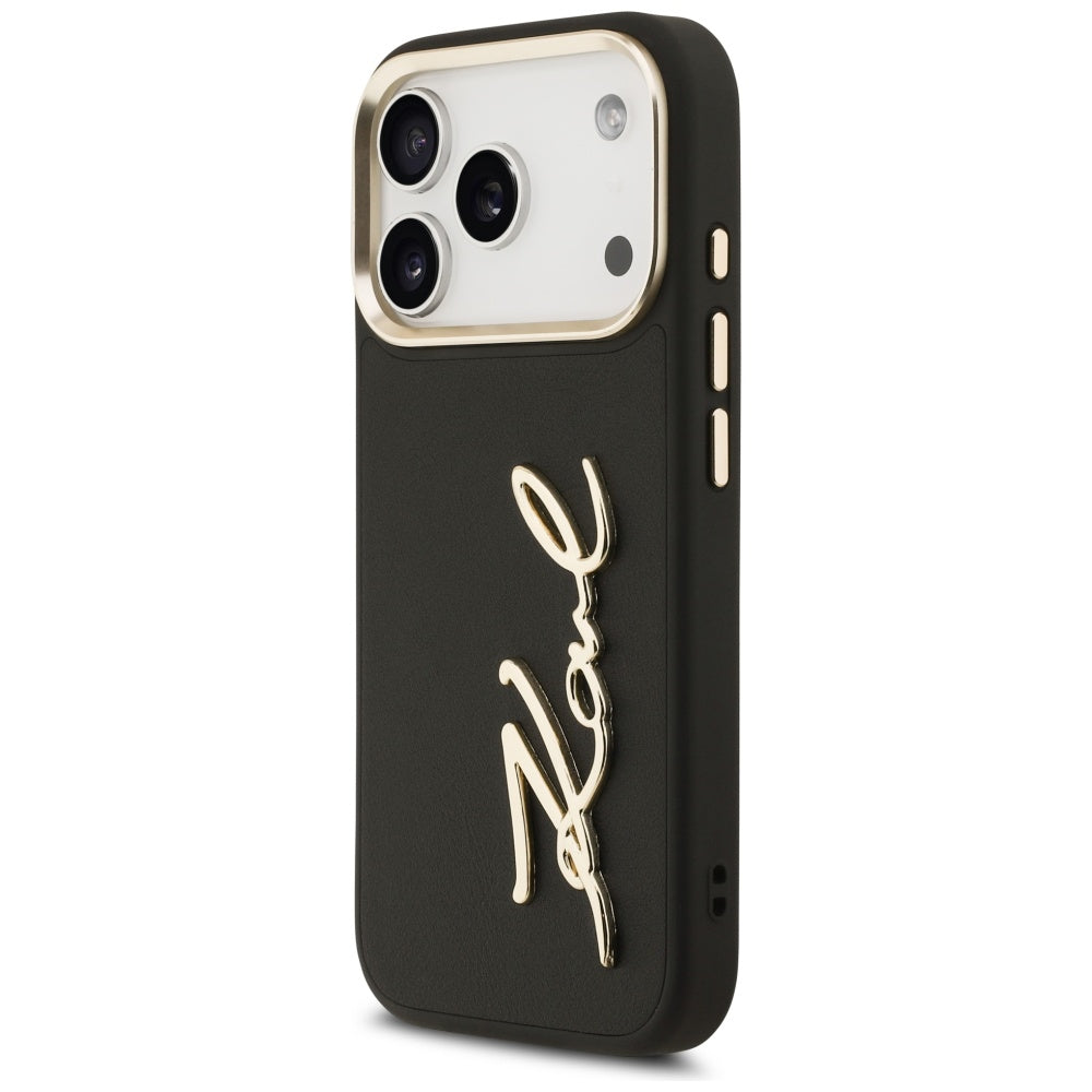 Karl Lagerfeld - Hardcase Script Logo (KLHCP17LPSKMGVK) - iPhone 17 Pro - Black