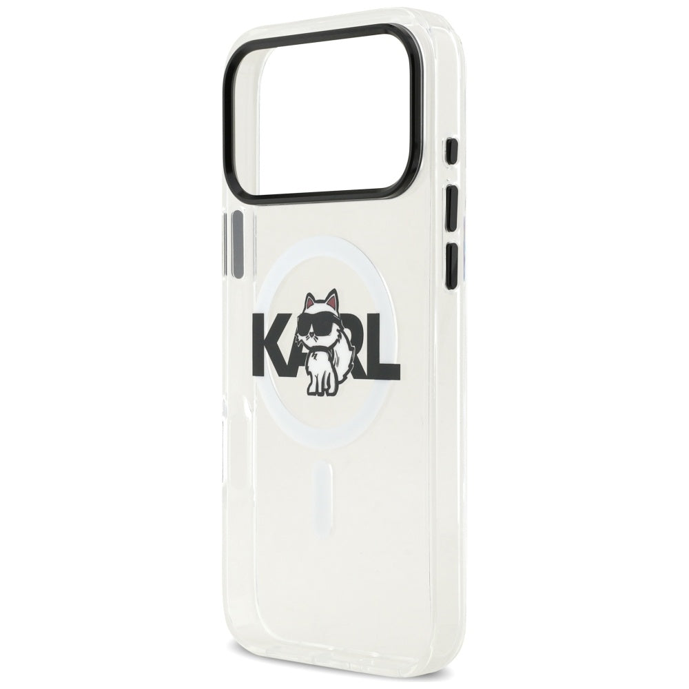 Karl Lagerfeld - IML MagSafe (KLHMP17LHGCHGKBT) - iPhone 17 Pro - Crossbody Karl Head