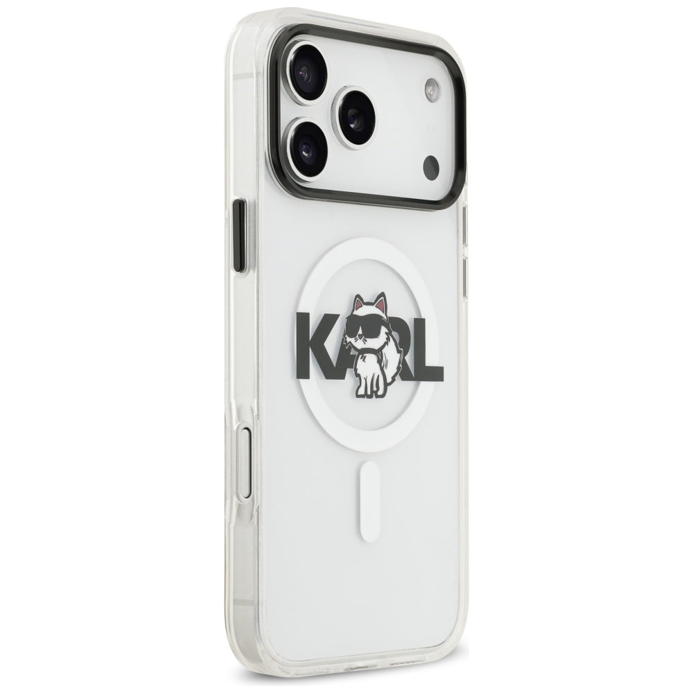Karl Lagerfeld - IML MagSafe (KLHMP17LHGCHGKBT) - iPhone 17 Pro - Crossbody Karl Head