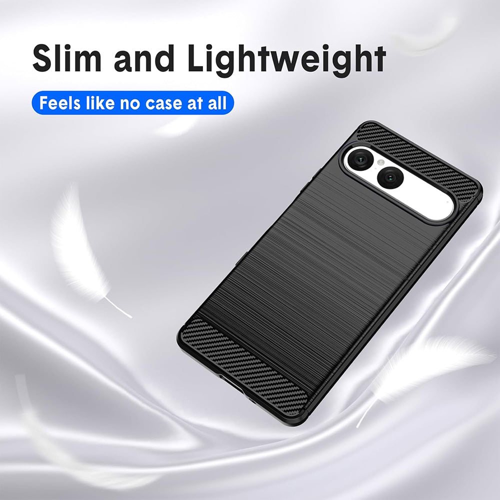 Techsuit - Carbon Silicone - Sony Xperia 10 VII - Black