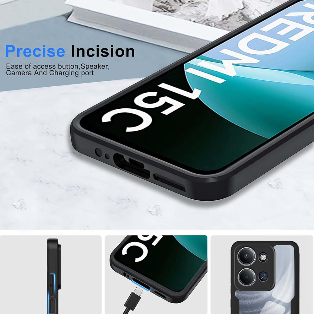 Techsuit - ColorVerse 360 Series + Screen Protector - Xiaomi Redmi 15C 4G / Redmi 15C 5G - Blue