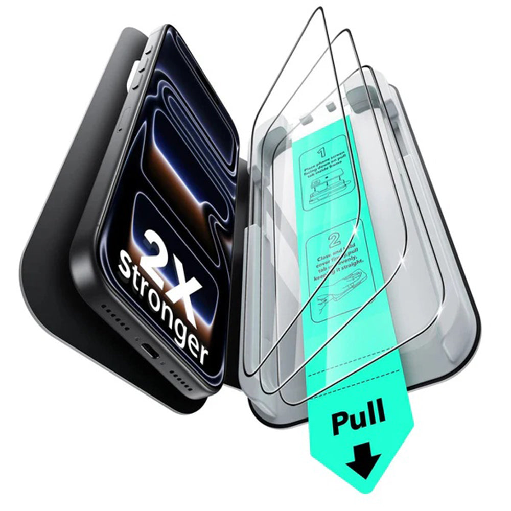 ESR - Tempered Glass UltraFit (3 pack) - iPhone 17 Pro - Black