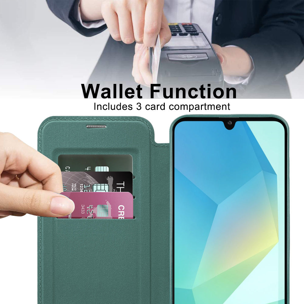 Techsuit - SmartMag Book Case - Galaxy A17 5G / A17 4G - Green