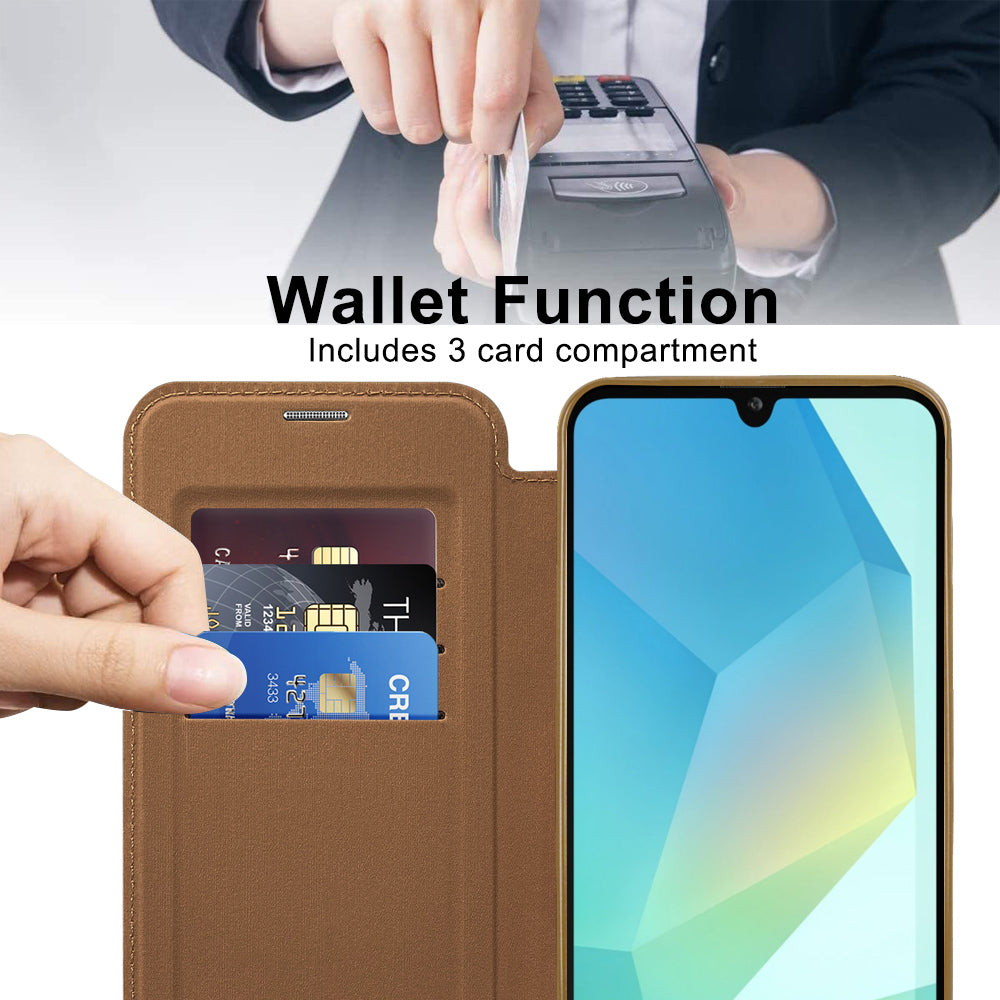 Techsuit - SmartMag Book Case - Galaxy A17 5G / A17 4G - Brown