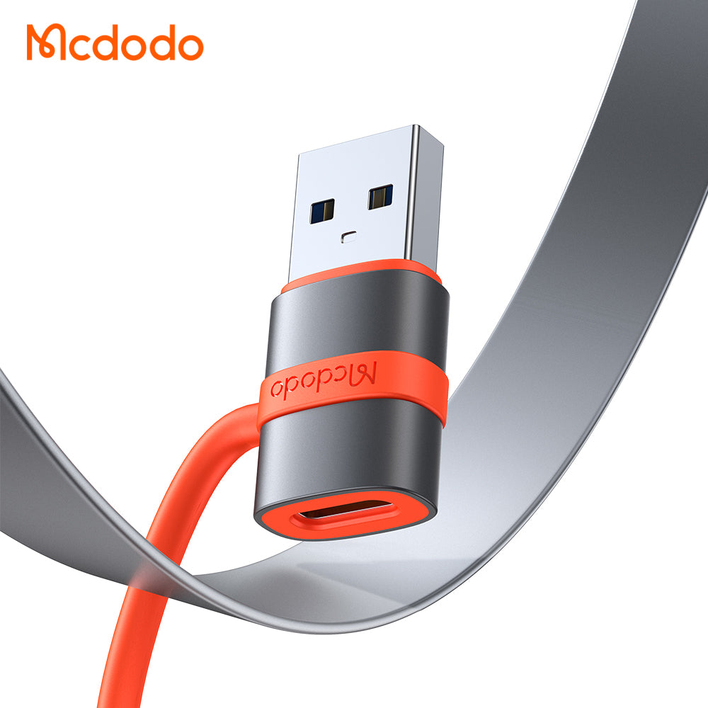 Mcdodo - Adapter (OT-3800) - with Silicone Hook, Aluminium Alloy, Type-C to USB 3.0, 5Gbps, Portable Design, Plug&Play - Grey
