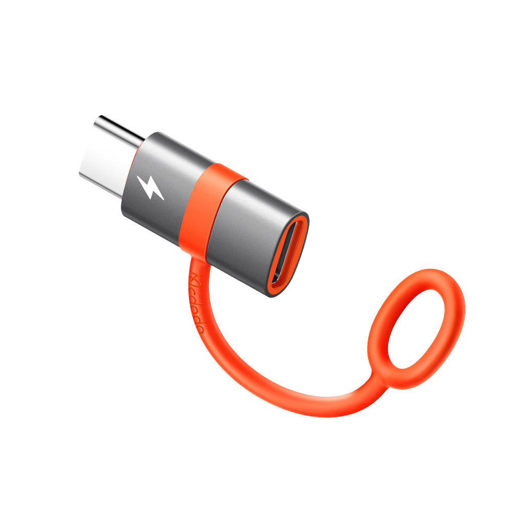Mcdodo - Adapter (OT-5530) - with Silicone Hook, Aluminium Alloy, Lightning to USB-C, 3A, 60W Portable Design - Grey