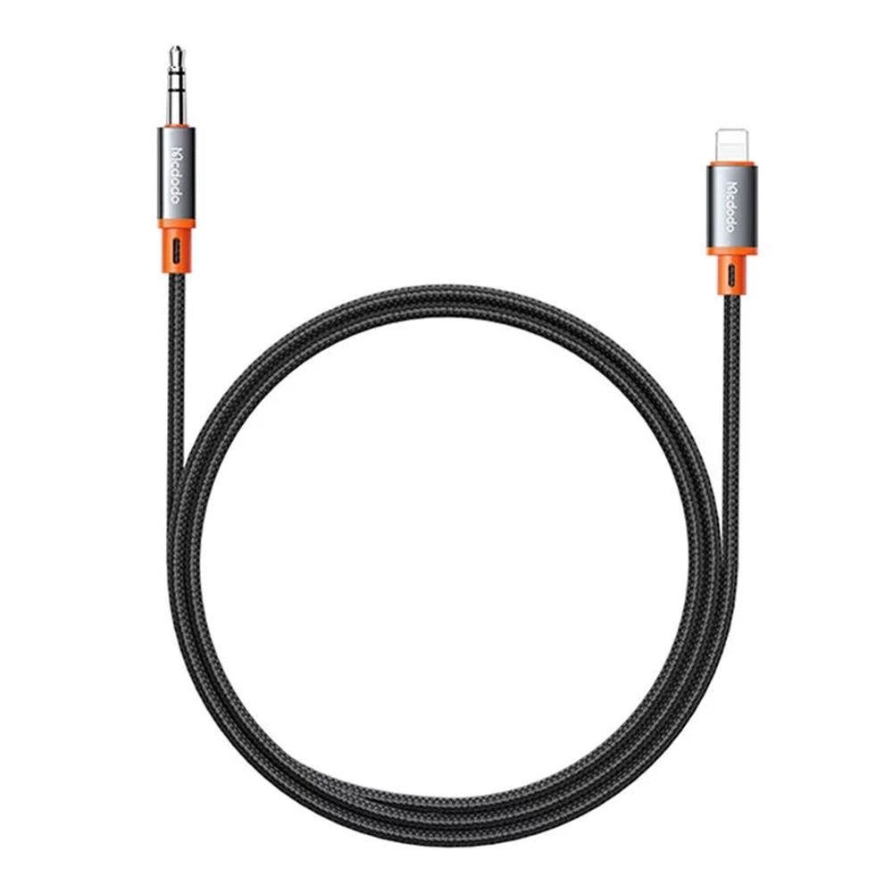 Mcdodo - Audio Cable Castle (CA-0780) - Lightning to Jack 3.5mm, Nylon Braided, 1.2m - Black
