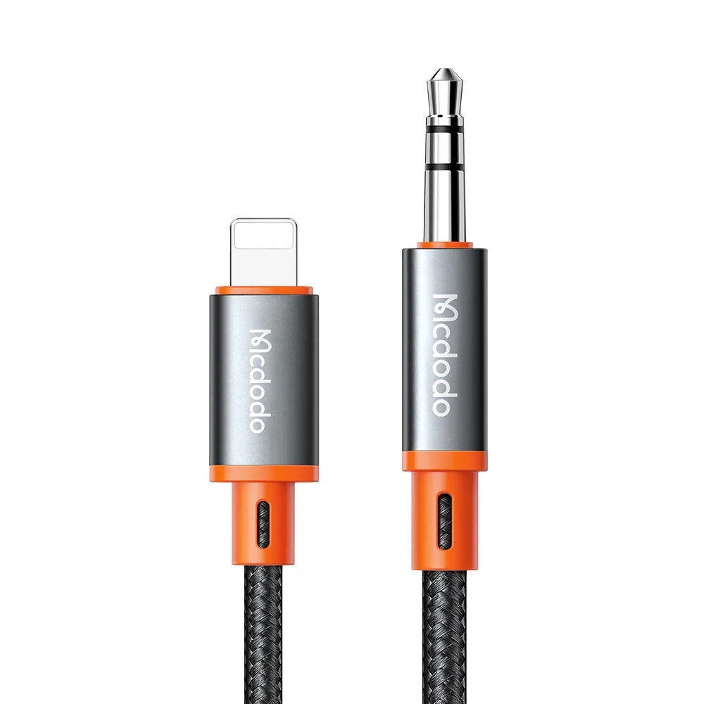 Mcdodo - Audio Cable Castle (CA-0780) - Lightning to Jack 3.5mm, Nylon Braided, 1.2m - Black