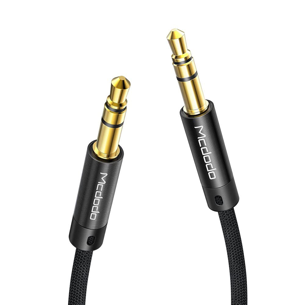 Mcdodo - Audio Cable (CA-6640) - Jack 3.5mm to Jack 3.5mm, Nylon Braided, 1.2m - Black