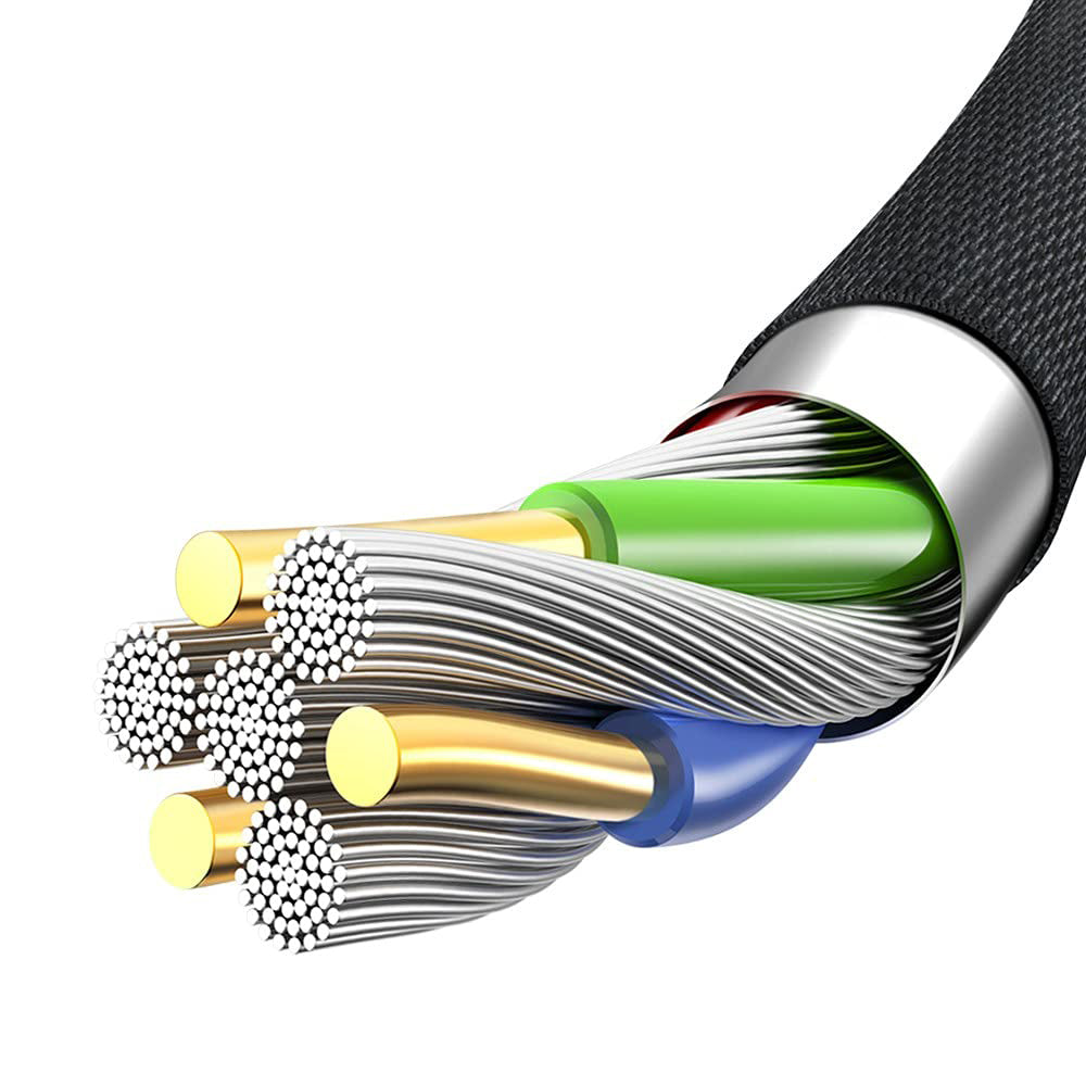 Mcdodo - Audio Cable (CA-6640) - Jack 3.5mm to Jack 3.5mm, Nylon Braided, 1.2m - Black